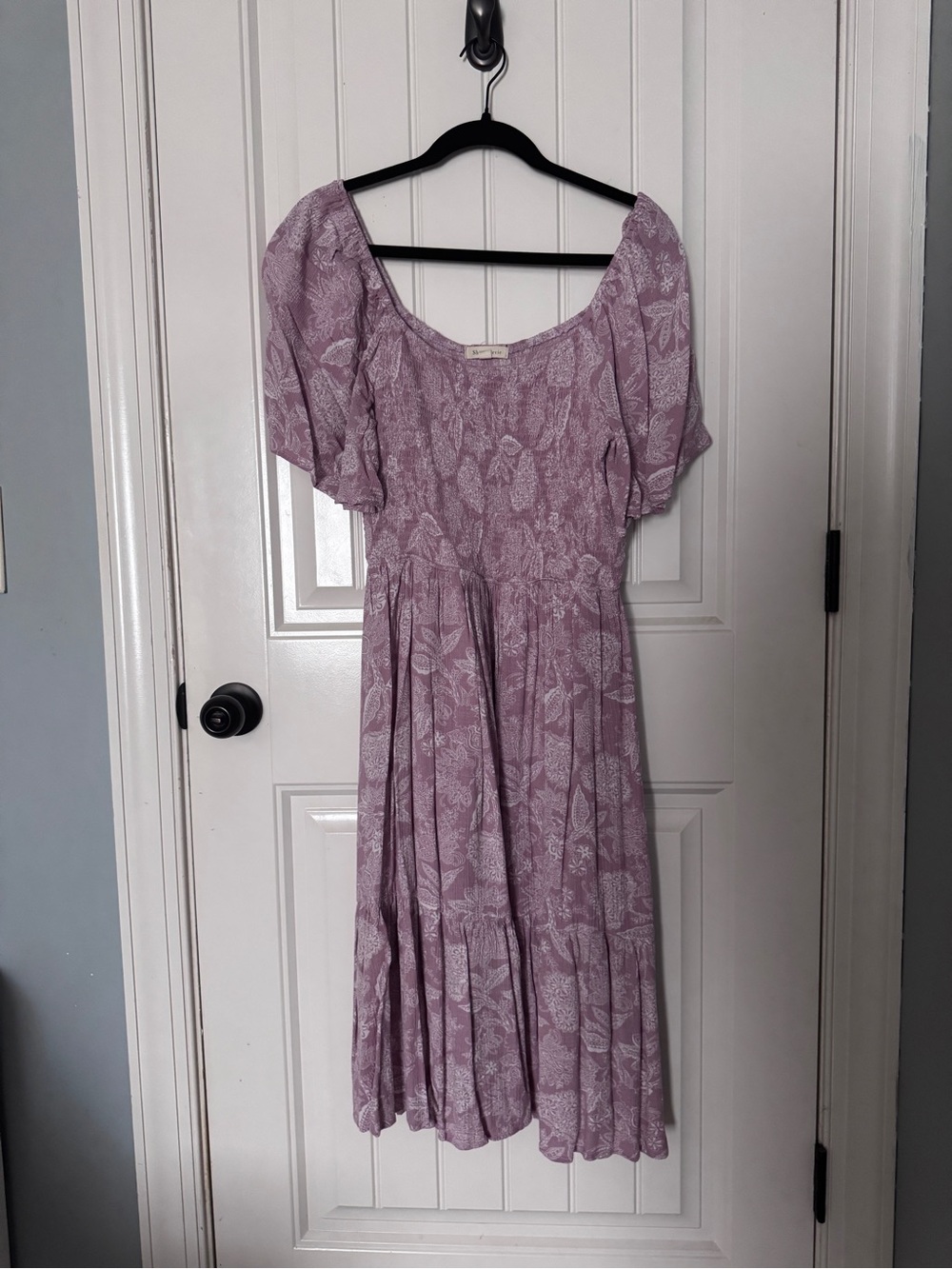 Shop Stevie Floral Midi Dress with Flutter Sleeves